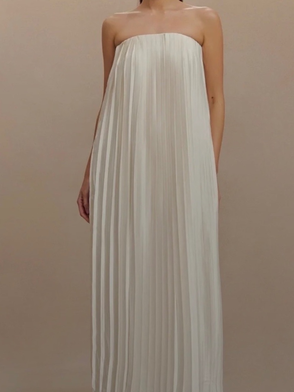 meshki white long dress